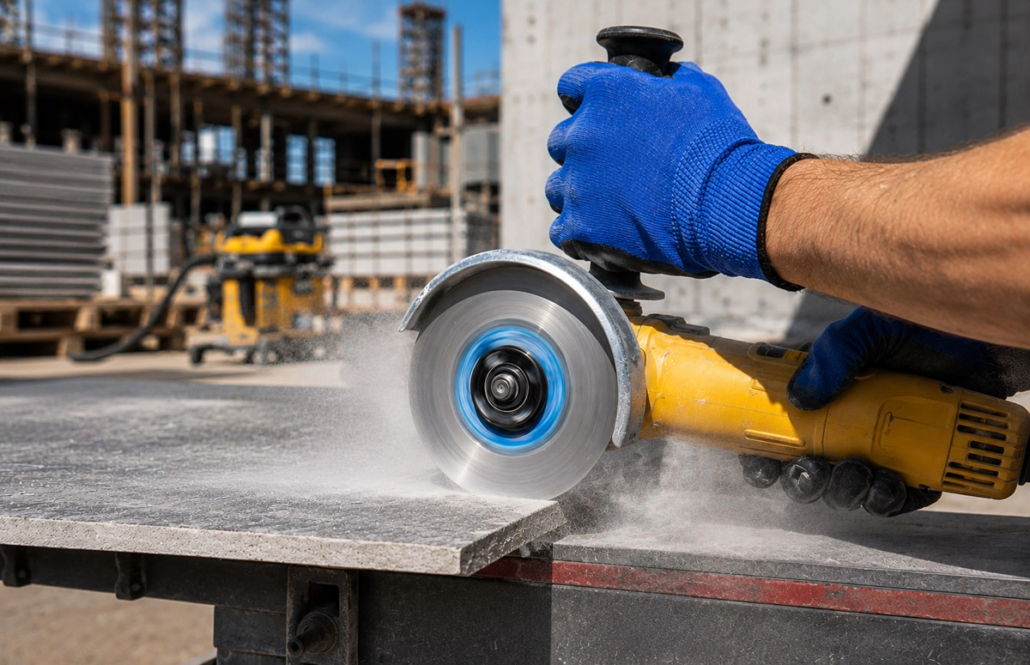 Cutting Tile with Angle Grinder